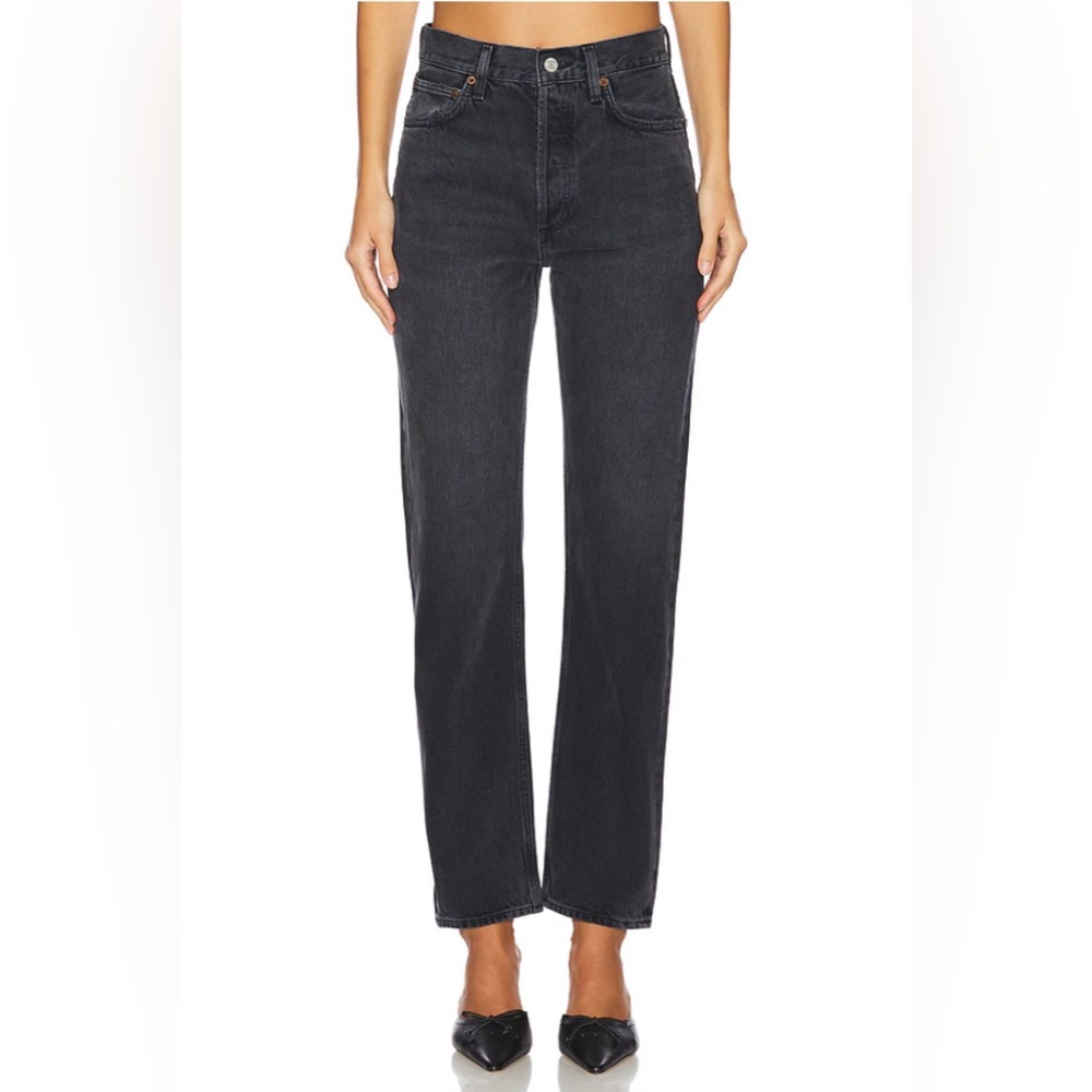 Agolde Black Tea 90s Pinch Waist Straight